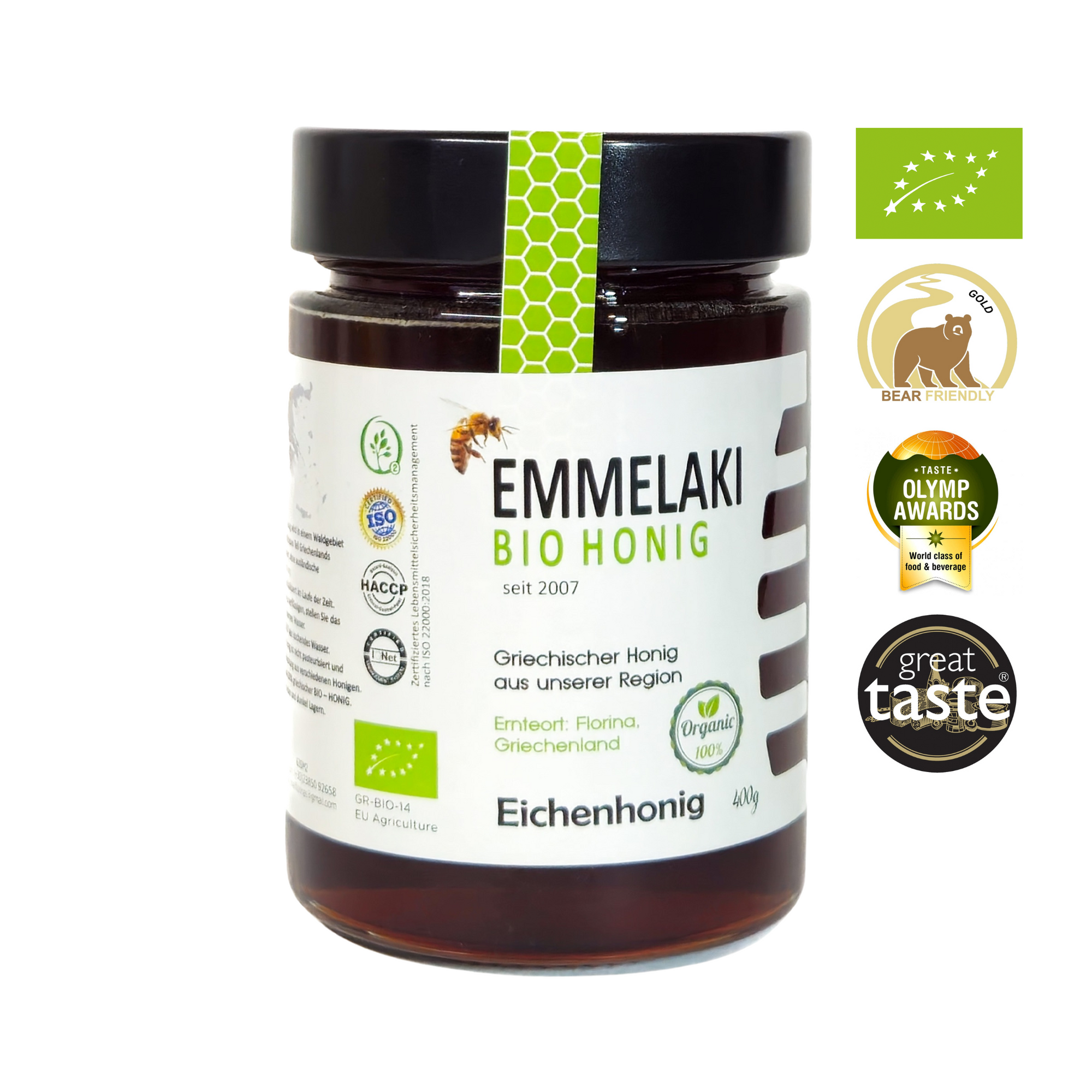 Griechischer Bio Eichenhonig 400g