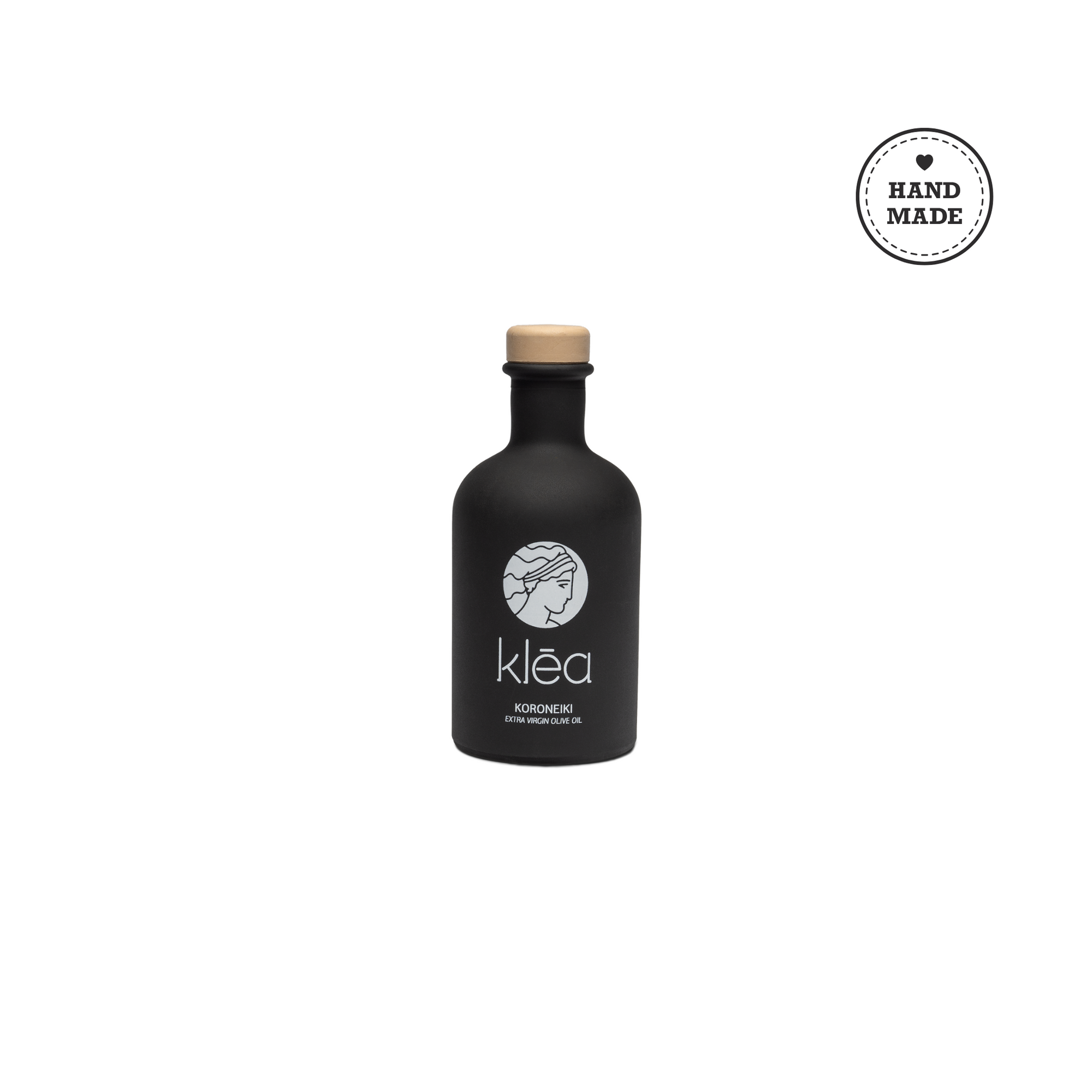 Natives Olivenöl Extra Koroneiki von Klēa in schwarzer Flasche, 100ml